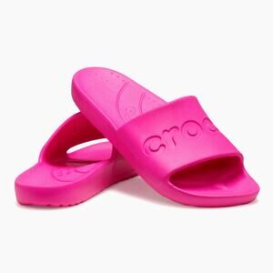 Crocs Unisex Slide Sandals Vivid Pink 10
